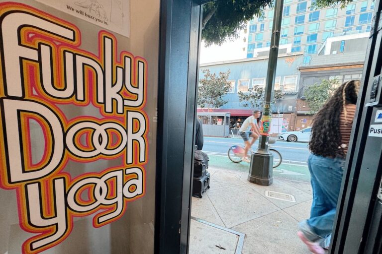 Funky Door Yoga Entrance