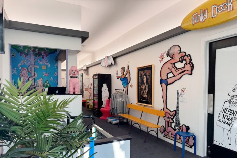 Funky Door Yoga lobby hallway