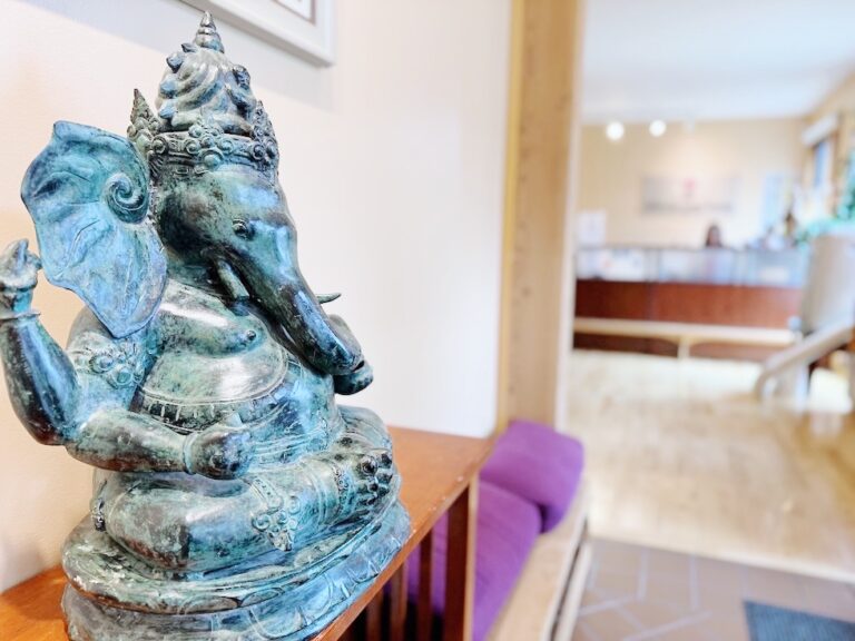 Kelowna Yoga House - yoga statue decor