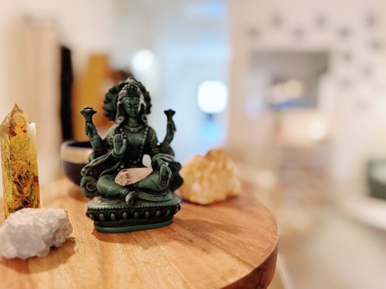 Our Yoga Space Kelowna - front desk decor
